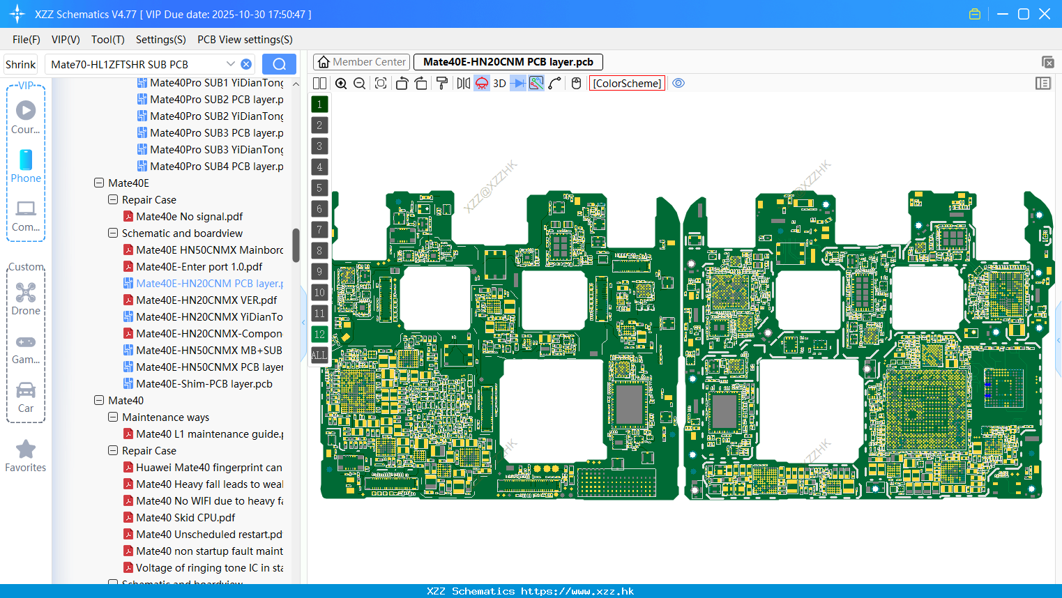 Huawei Mate40E-HN20CNM PCB Layer